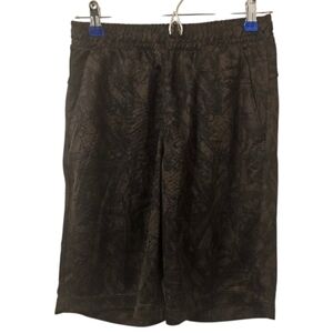 Black Uniqlo Men's Dry-Ex Printed Shorts